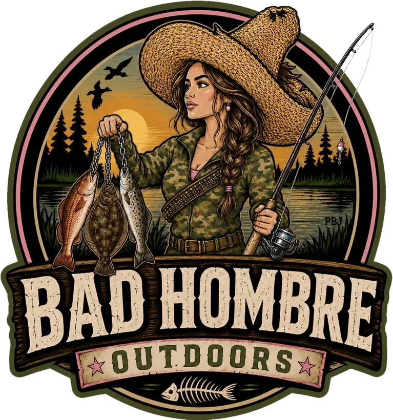 Bad Hombre women's bay fishing graphic